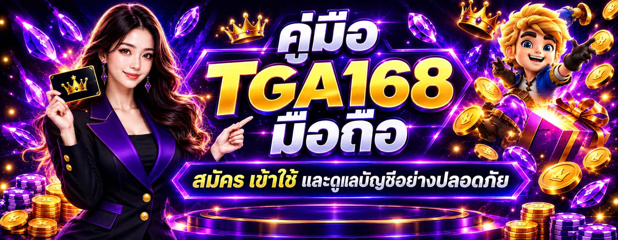 TGA168 มือถือ คู่มือสมัคร Login และดูแลบัญชี